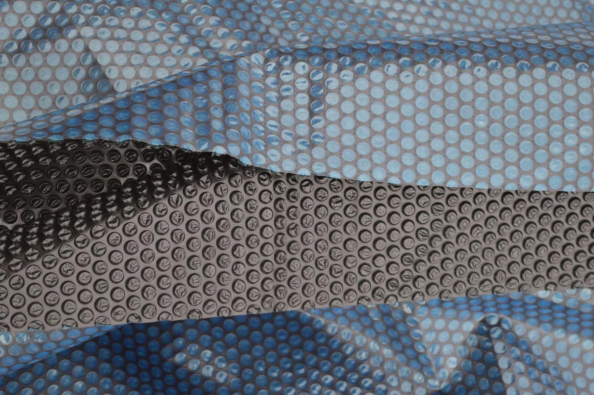Solarnoppenfolie Blau/Schwarz Solarplane Pool Abdeckung 700 x 350cm Rechteck