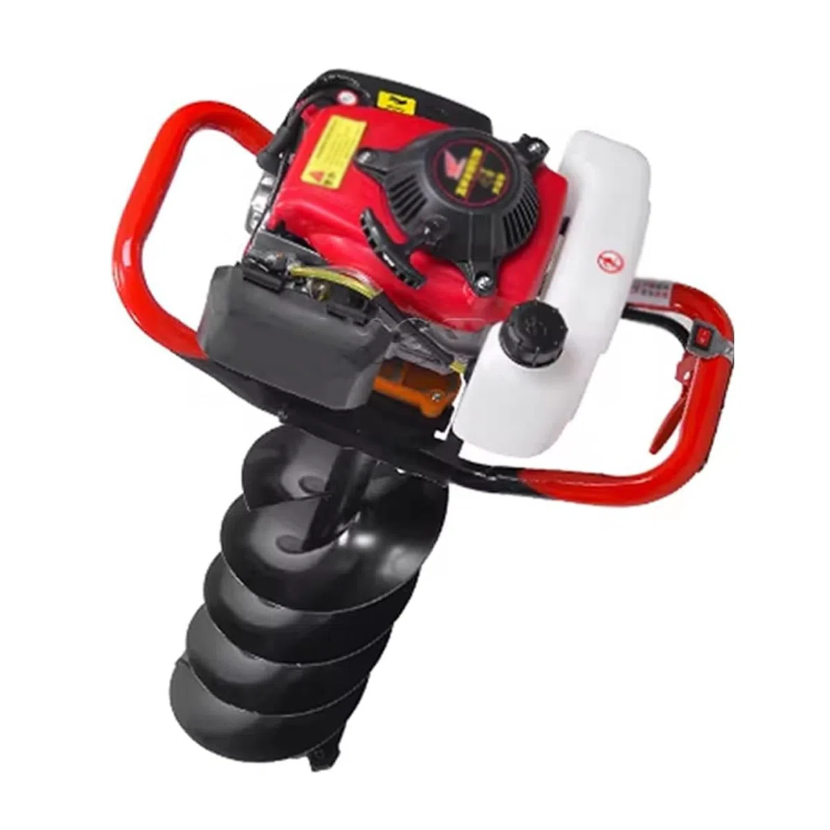 Benzin-Erdbohrer 4-Takt-Motor 3800 W/12000 U/Min, Effiziente Maschine, Akkubetriebener Erdbohrer, Für Zaunpfähle, Bäume Und Gartenerde 6cm