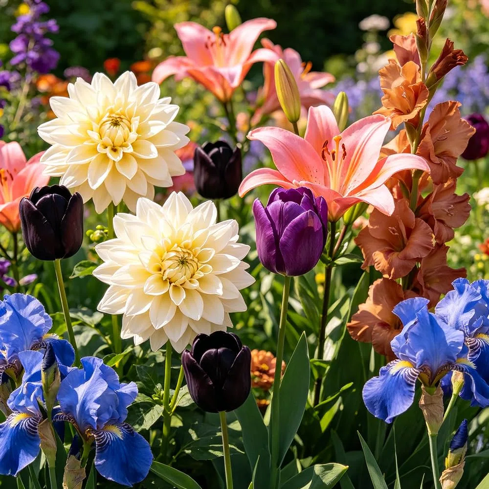 20zwiebel x blumenRhizom Mehrfarbig gartenpflanzen Einzigartiges