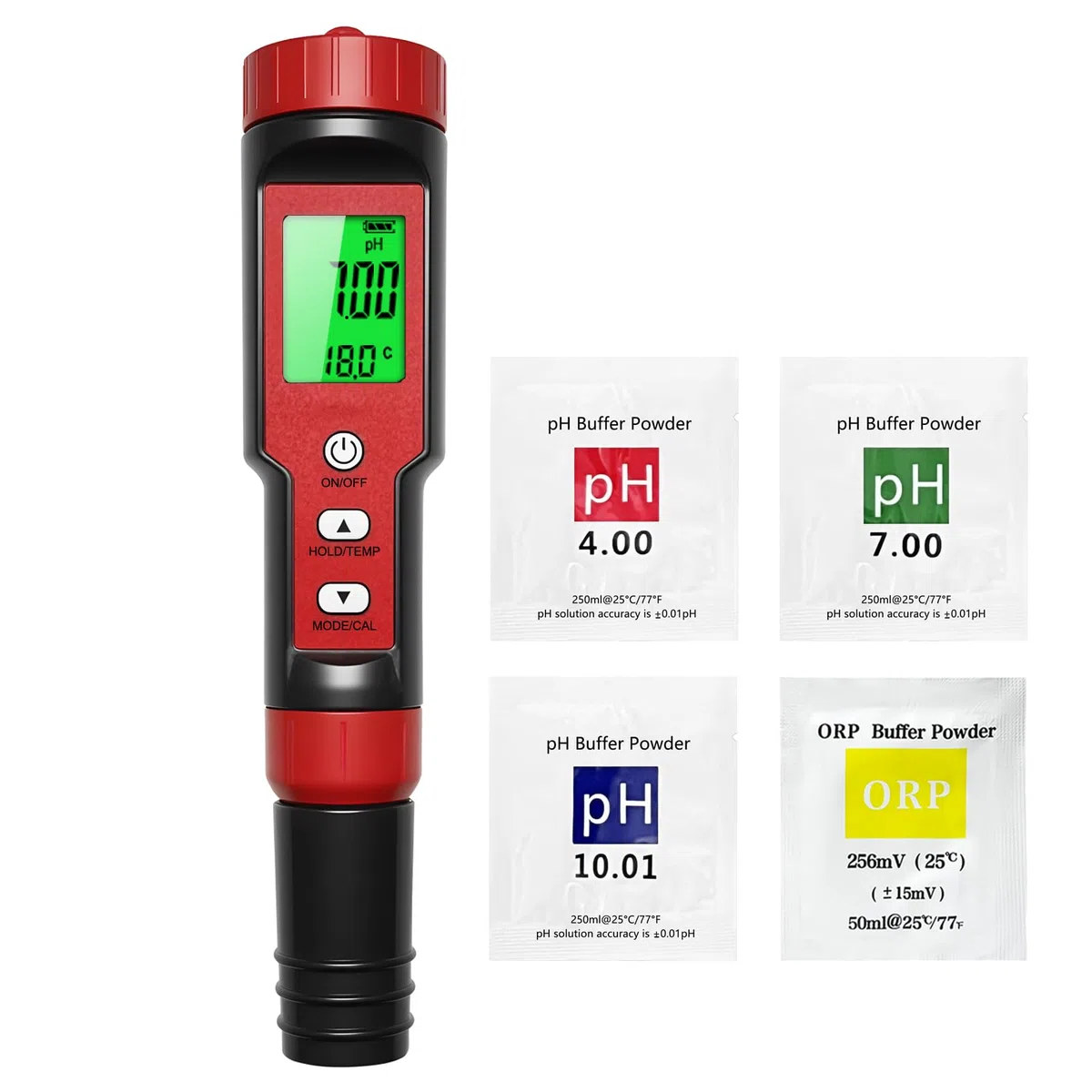 pH Chlor Messgerät 7-in-1, pH Chlor Salzgehalt ORP TDS EC Temperatur Meter, hochpräziser Wasserqualitätstester mit ATC-Funktion für Pools, Trinkwasser, Aquarium, Hydrokultur