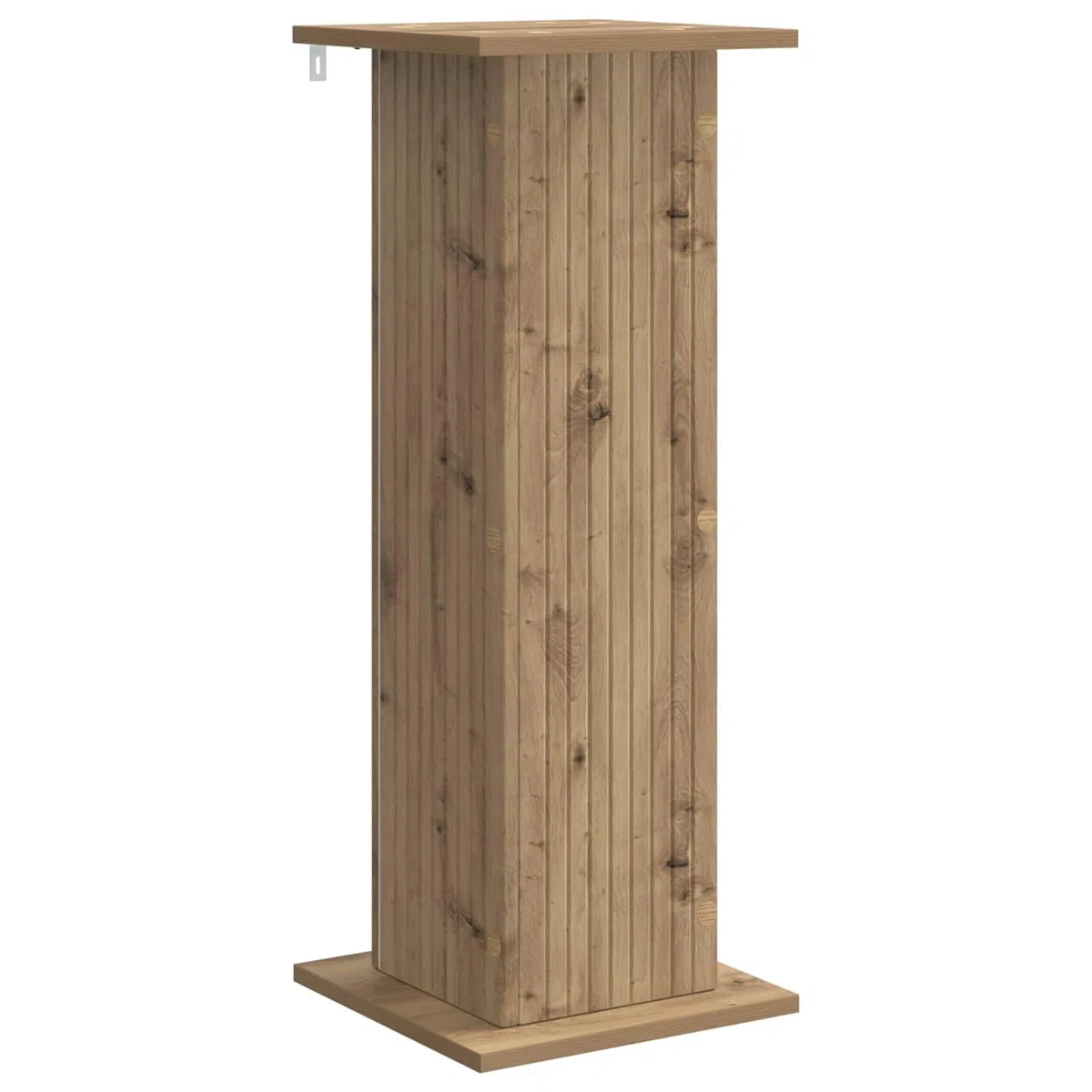 Pflanzenständer Artisan-Eiche, 30,5x30x80,5 cm Blumenhocker aus Holzwerkstoff, moderner Pflanzentisch für Zimmerpflanzen, Blumensäule für Wohnzimmer und Innenbereich