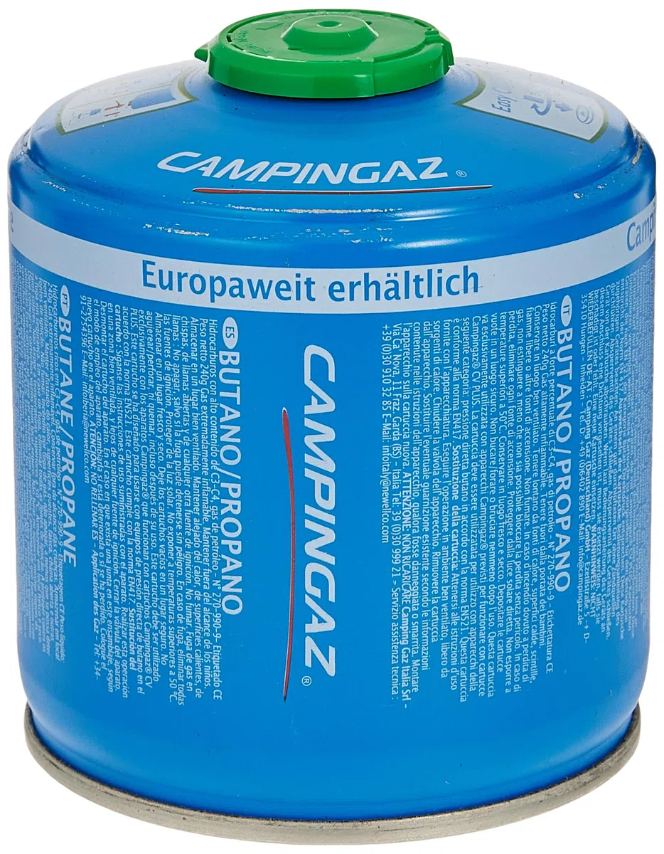 Campingaz Ventil-Gaskartusche CV300 Plus 240g - Butan/Propan Gas (12er Pack)