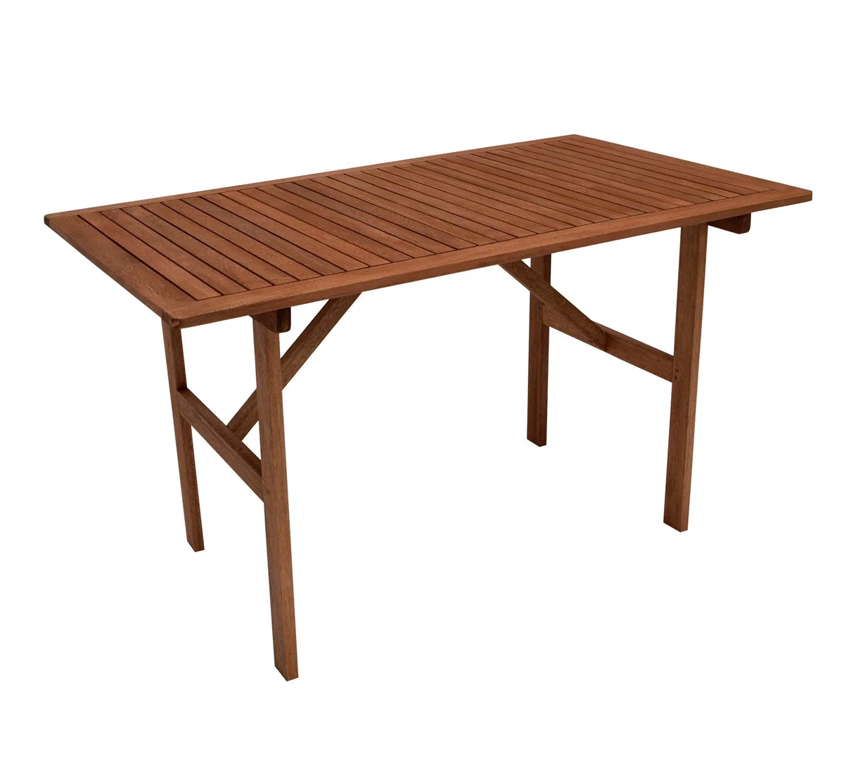 DEGAMO Gartentisch Brasilia 70x120cm rechteckig, Eukaylptus Holz braun geölt, FSC®-Zertifiziert