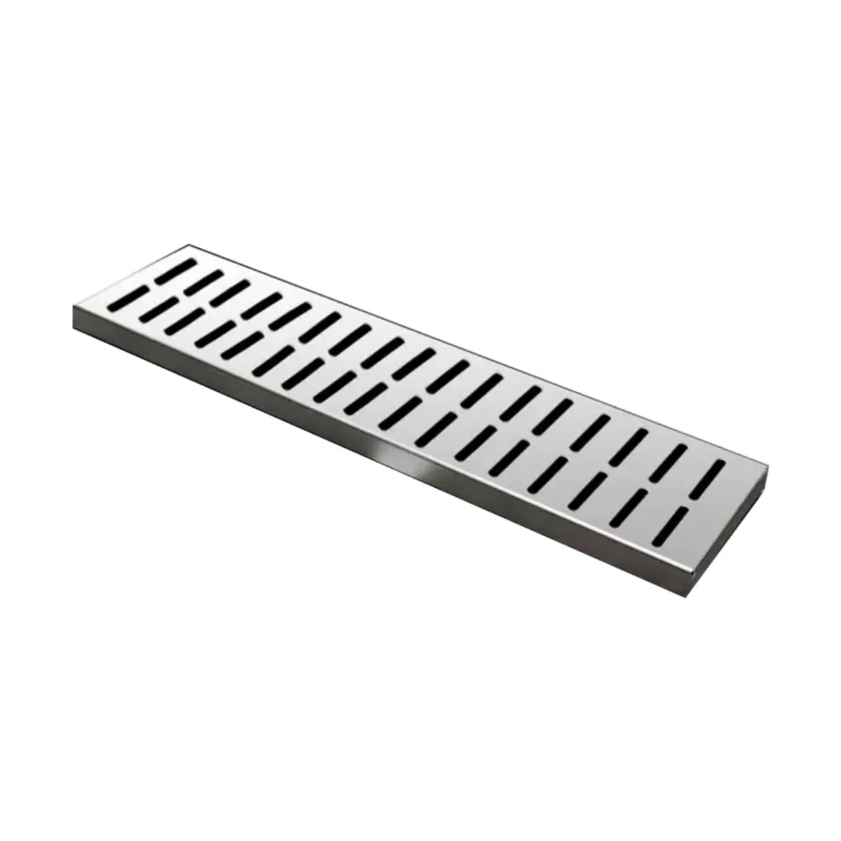 Pooldeckabläufe Abdeckung Für Entwässerungsrinnen Für Außenterrassen Edelstahl-Kanalrost Für Beton/Pflaster/Gehwege(Silver-B,15x2x100cm)