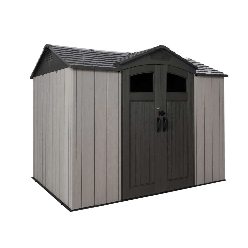 Lifetime Ohio Gerätehaus 3x2m Grau Kunststoff UV-beständig Gartenhaus