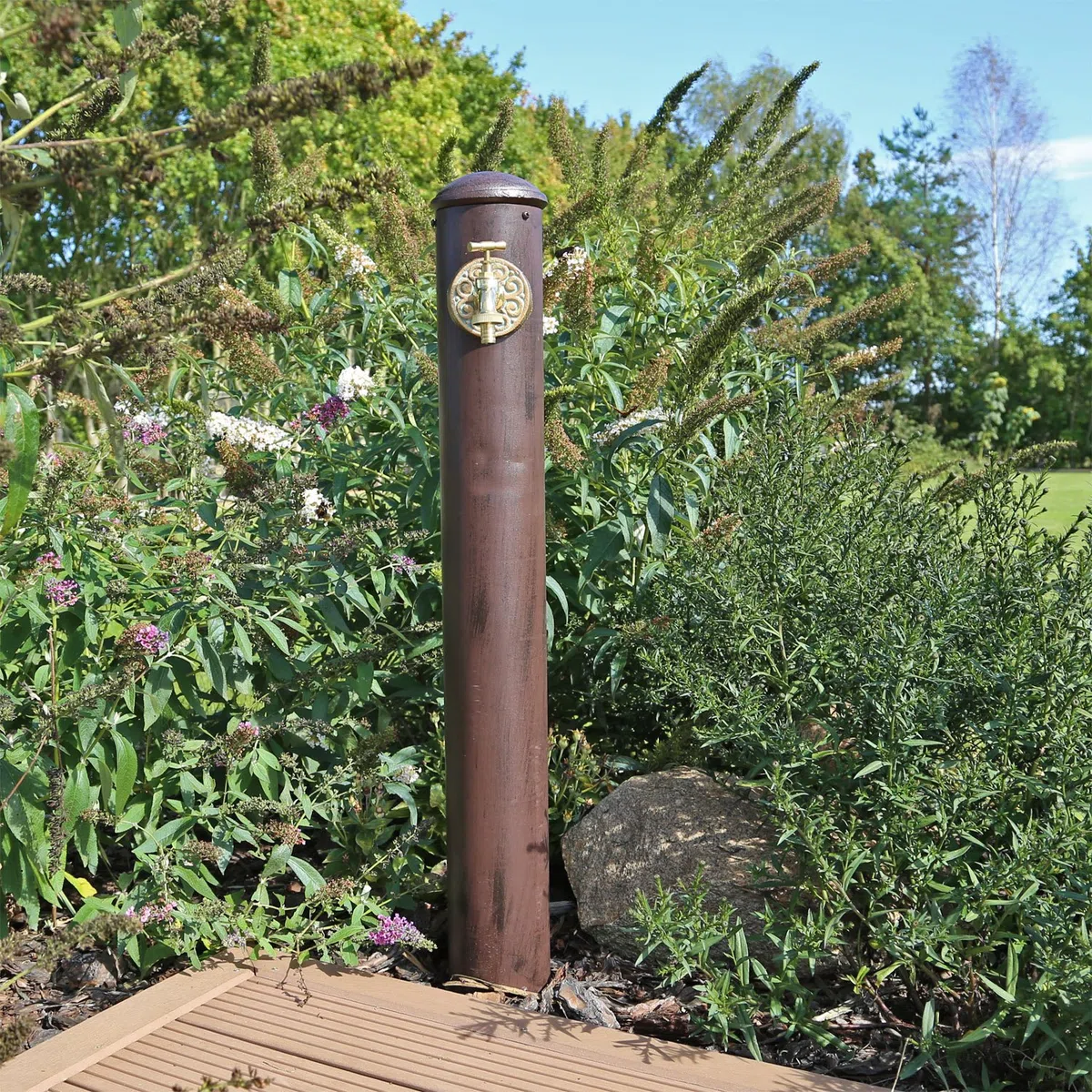 CLGarden Wasserzapfstelle WZS1 Wasserzapfsäule für Garten Stand Wasser Zapfsäule Säule