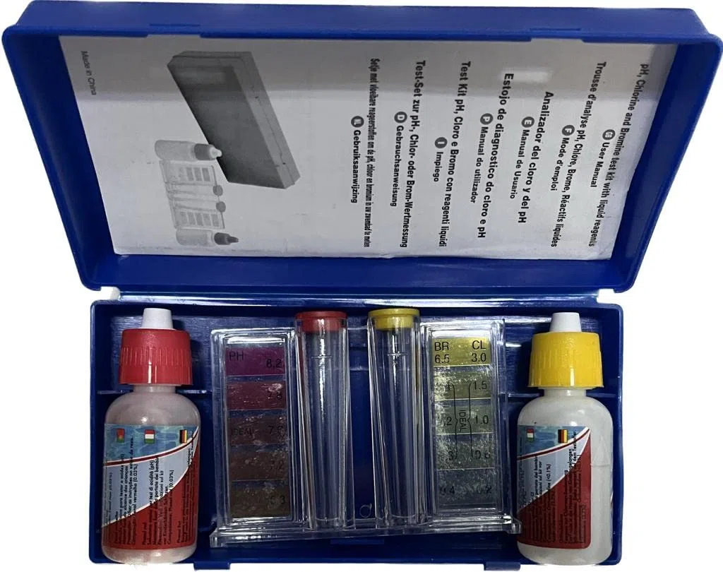 Marten Pool Tester Chlor und pH-Wert mit flüssigen Reagenzien