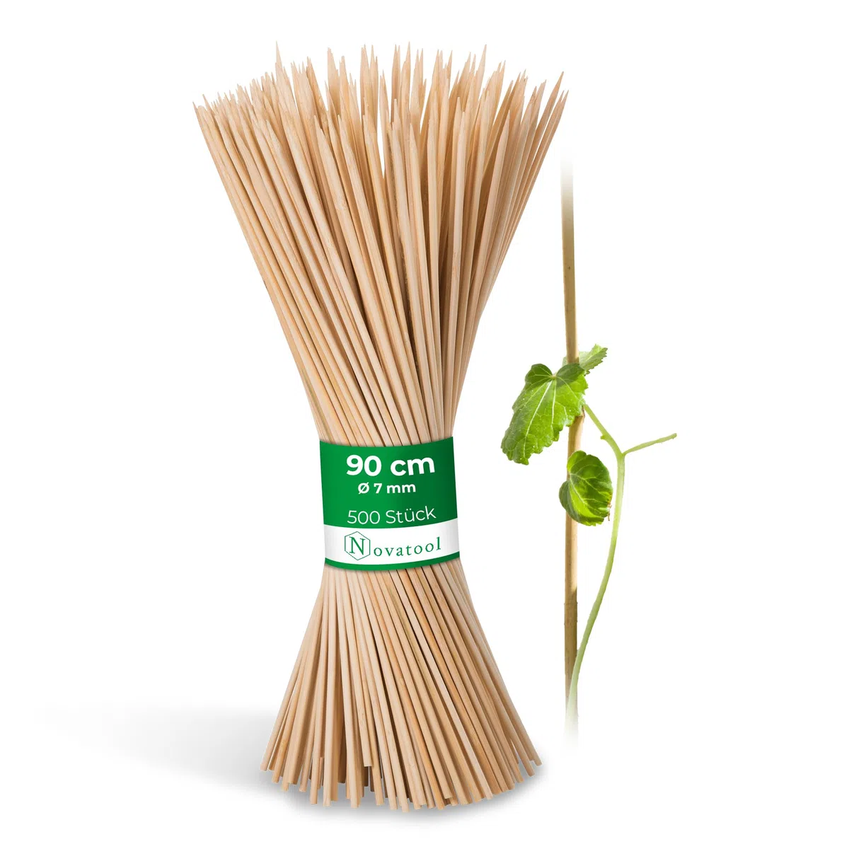 Novatool 500x Splittstäbe 90 cm x 7 mm I Natur I Blumengitter Rankgitter Gitterspalier Topfpflanzen Pflanzenkäfige Rankhilfe Zimmerpflanzen pflanzenstütze