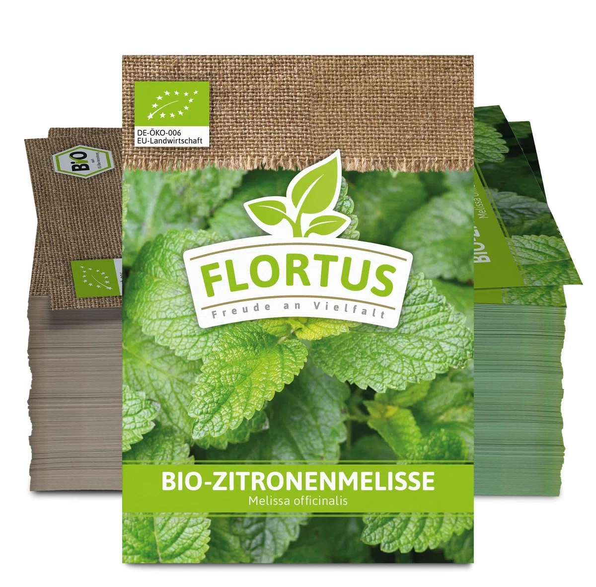 FLORTUS 2000-0199-100x Zitronenmelisse (100 Tütchen) (BIO Melissensamen)