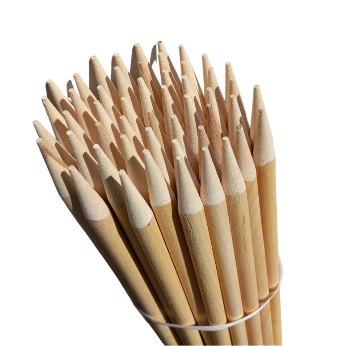 50 Stück Buchenholz Ovale Holzpfähle ⌀18 mm Länge 78 cm Zaunpfosten Holzpfosten Baumpfahl Robuste Pflanzstäbe Tomaten Rankhilfe Tomatenstangen Pflanzenstützen