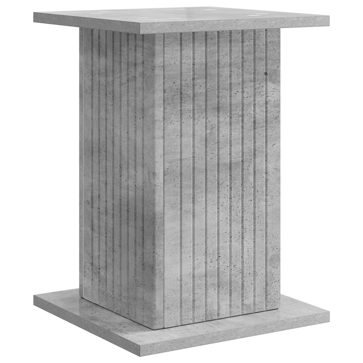 Pflanzenständer Betongrau 30,5x30x43 cm Holzwerkstoff - Moderner Blumenhocker für Innenbereich, Stabiler Blumentisch für Wohnzimmer und Ecken