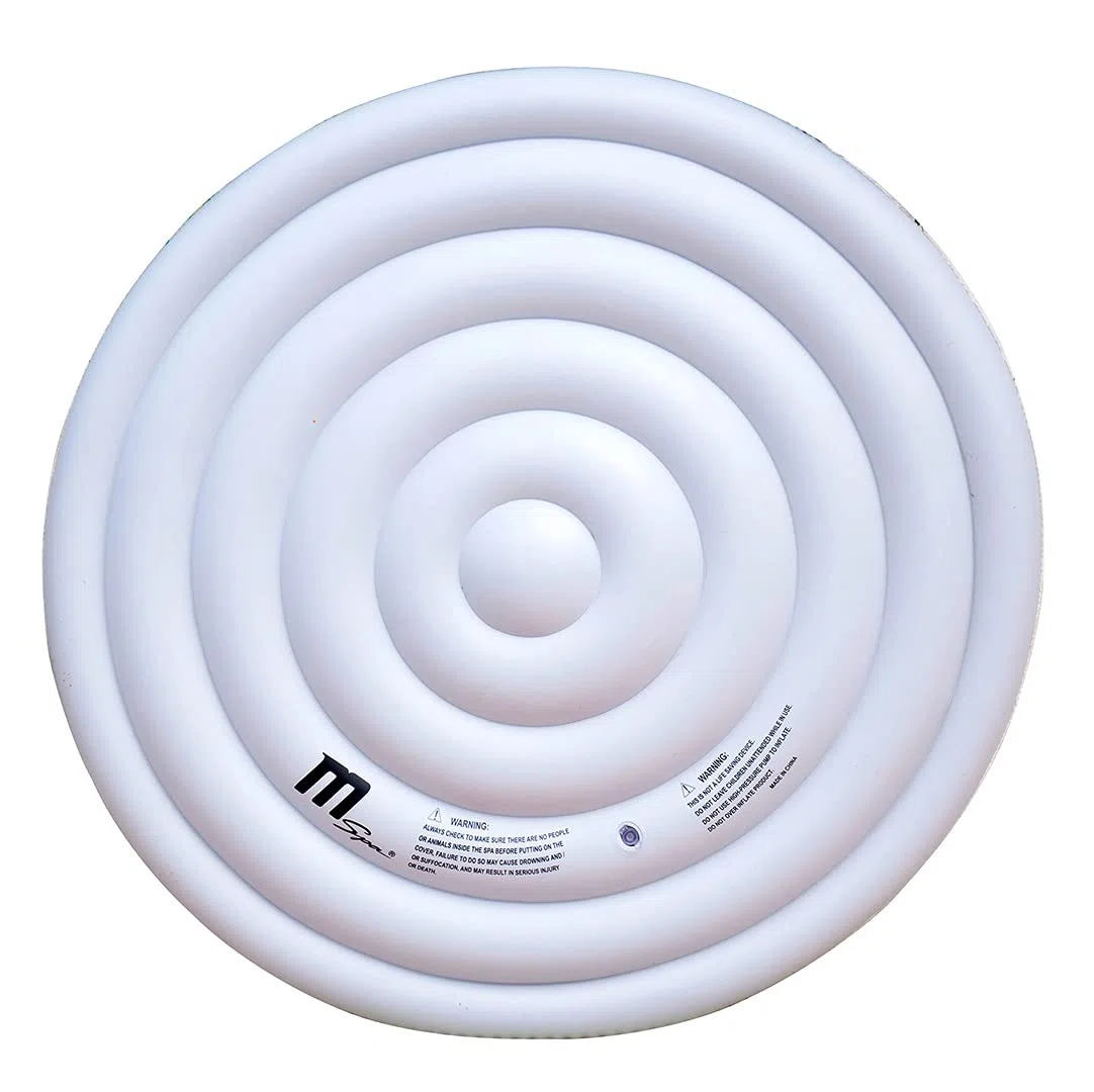 Miweba MSpa aufblasbare Abdeckung B9300299/B0301970 für Whirlpools Rund - 6 Personen - Delight - Premium - Elite - Comfort - Urban - Muse-Serie - Universal - Whirlpool Zubehör (Rund 160 cm)
