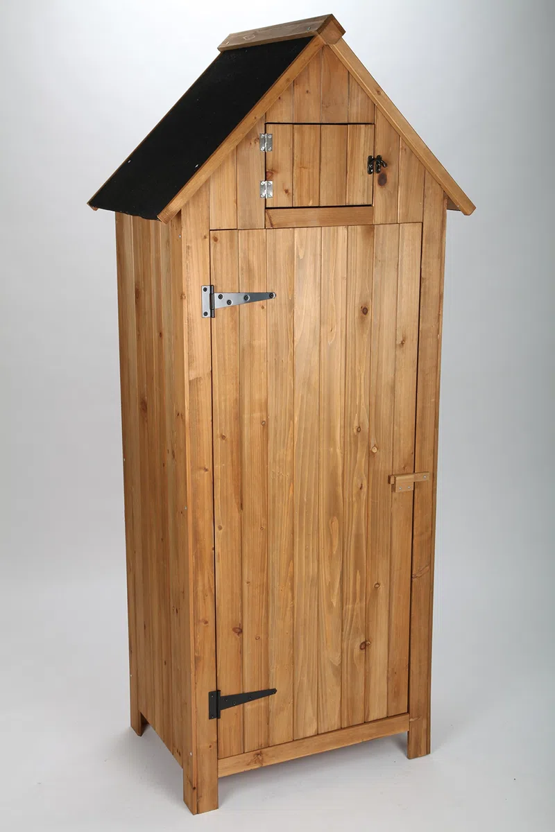 Geräteschrank/Gartenschrank/Geräteschuppen XL - Braun - Holz - Gartenschuppen - Garten