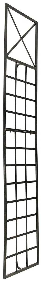 CLP Rankgitter Metall 200 cm hoch Trigo, stabile Rankhilfe für Kletterpflanzen, zur Wandbefestigung, in modernem Stil, Farbe:Bronze