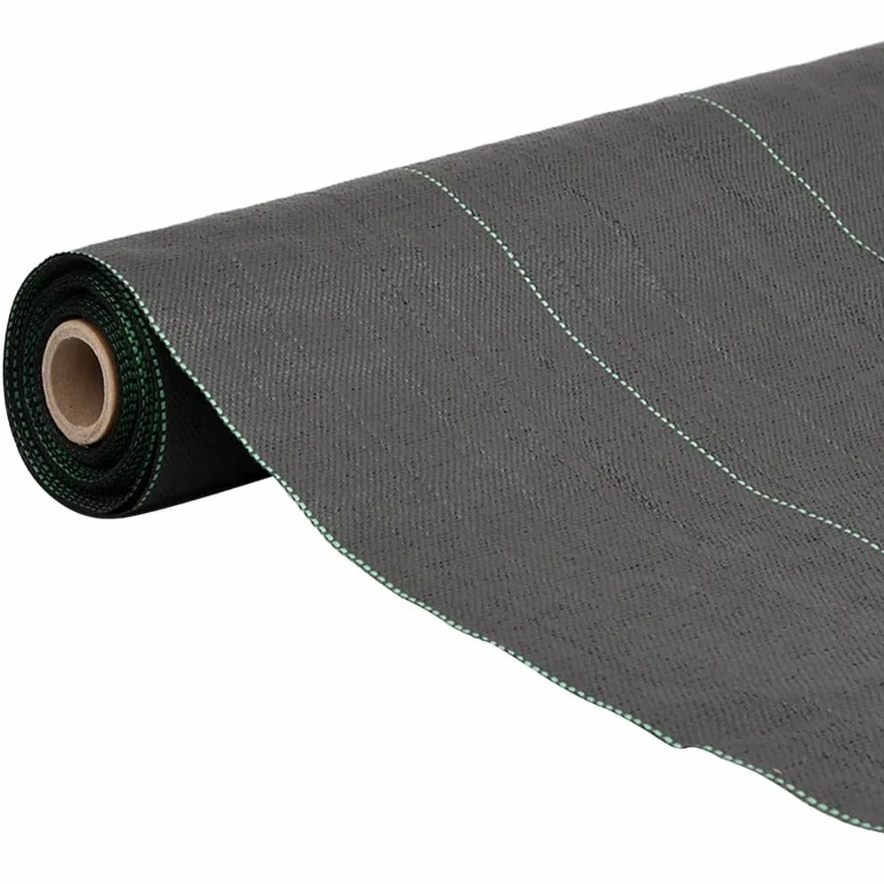 Unkrautvlies Schwarz 0,5x50 m PP Gartenvlies reißfest wasserdurchlässig atmungsaktiv Mulchvlies Bodengewebe Geotextil für Hochbeet Terrasse Steingarten Kiesbeet Pflaster Wurzelsperre