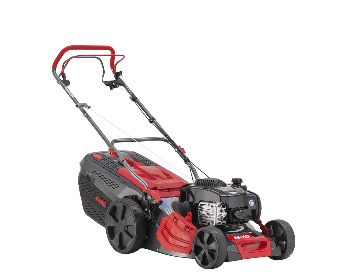 AL-KO Benzin-Rasenmäher Premium 524 SP-B, 51 cm Schnittbreite, 2.3 kW Motorleistung, 1-Gang Hinterradantrieb, 4INONE Function, für Rasenflächen bis 1800 m²
