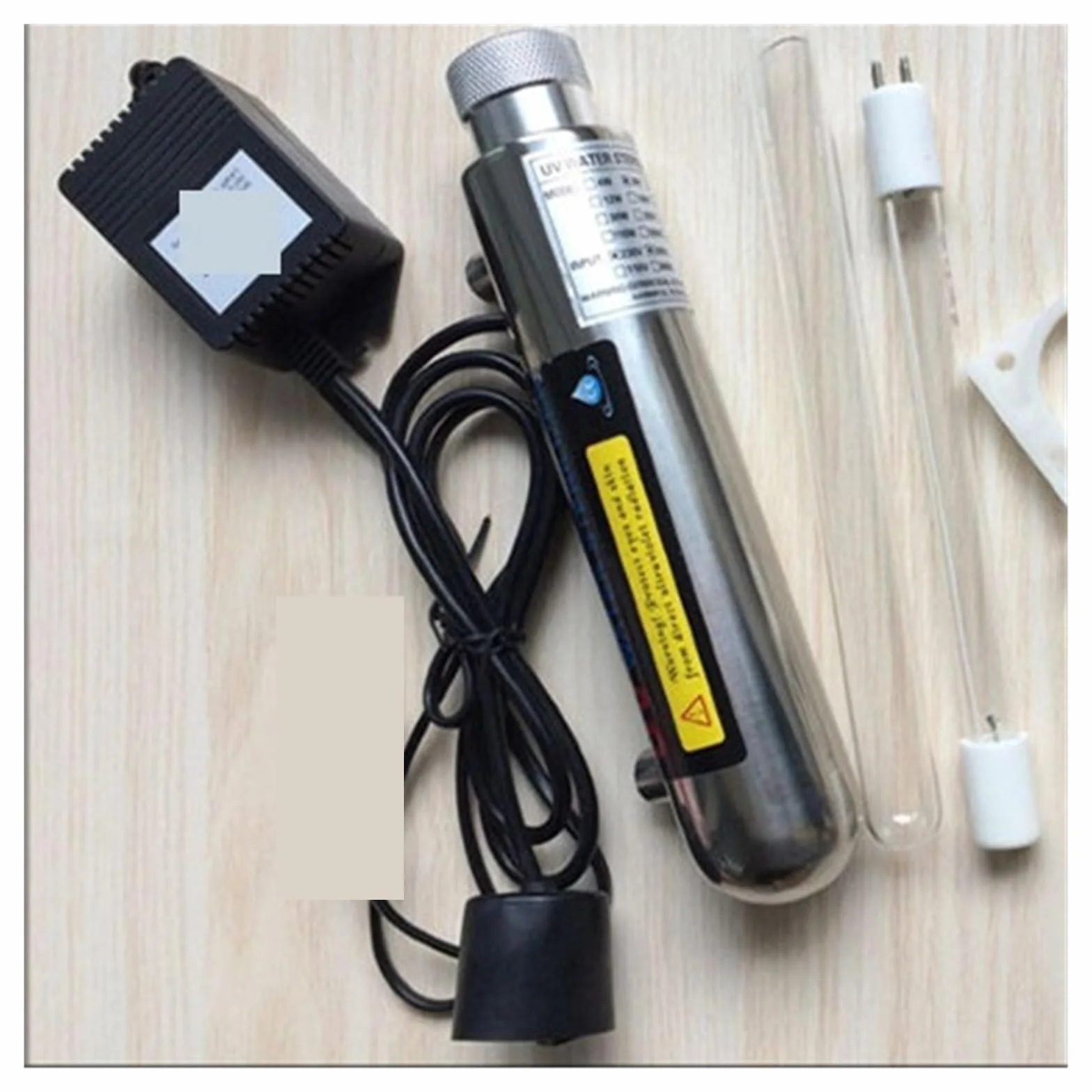 110/220 Edelstahl-UV-Wassersterilisator, UV-Röhrenlampe, direkter Getränkedesinfektionsfilter, Aquarium-Reiniger Reinigt Wasser