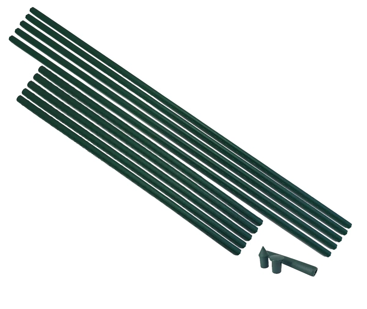 20x Pflanzstab, Ø16mm Länge 270cm. Die innovativen, flexibel und mitwachsenden Pflanzstäbe, Metallrohr kunststoffummantelt – Rankstäbe für Pflanzen, Gurken, Tomaten, Kletterpflanzen und Pflanzenhalter