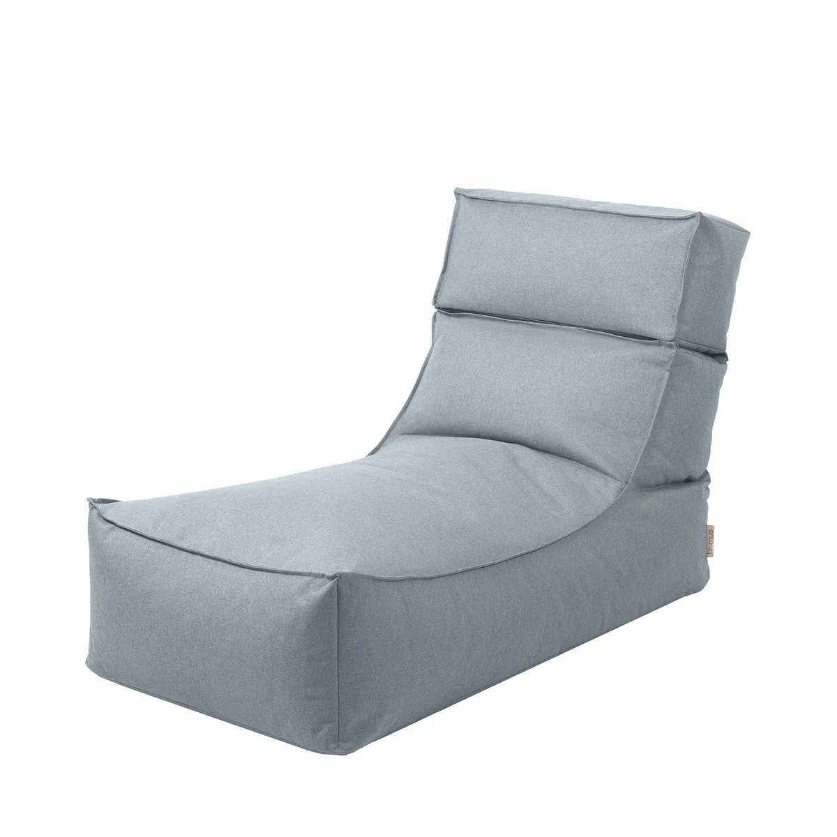 blomus Outdoor Lounger Stay | 120 x 60 x 40 cm | Ocean | Wasserabweisend | Relaxliege für Balkon, Garten & Terrasse | Schnelltrocknender Sitzsack aus wetterfestem Textil